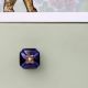 Navy Blue Handmade Ceramic Square Cabinet Knob